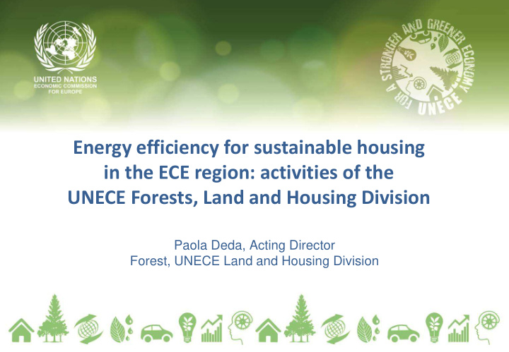 energy efficiency for sustainable housing in the ece
