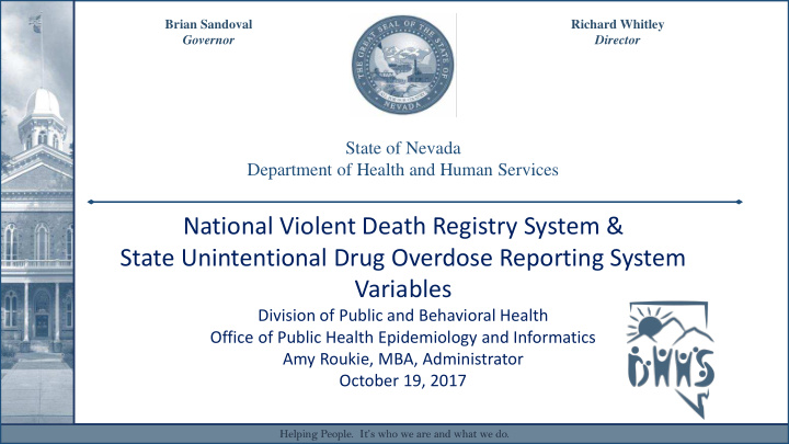 national violent death registry system state