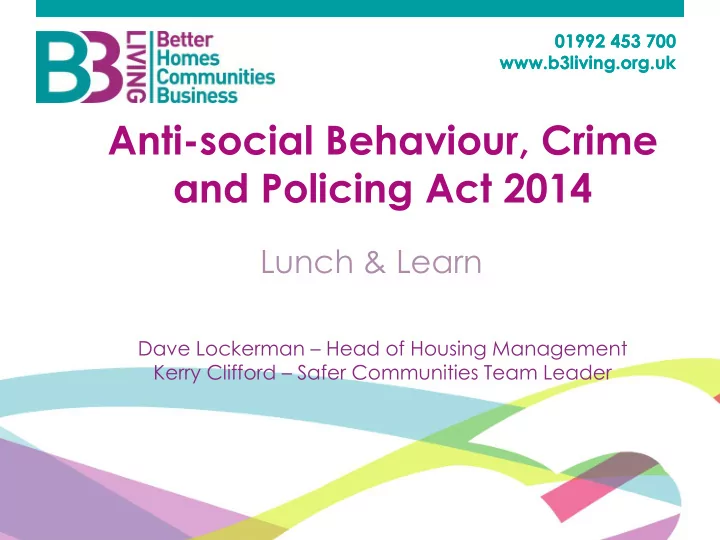 anti social behaviour crime