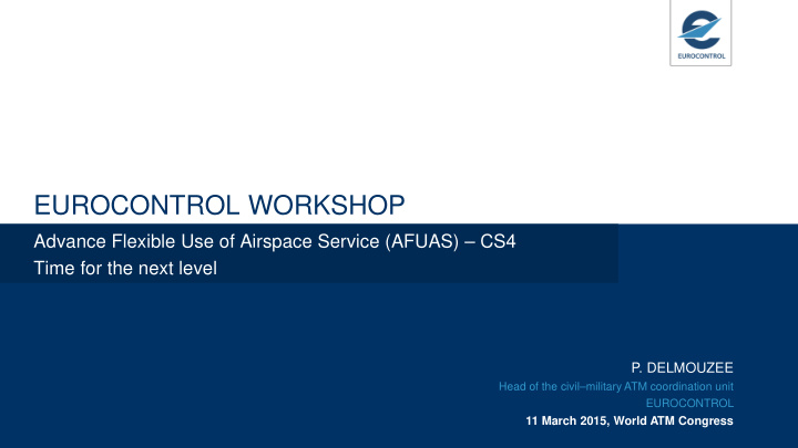 eurocontrol workshop