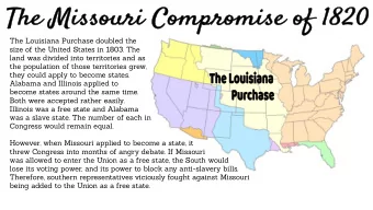The Louisiana Purchase doubled the  size of the United States in 1803. The  land was divided into