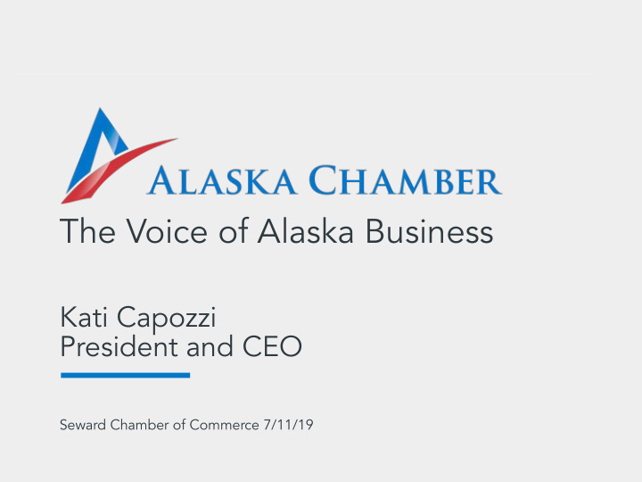 the voice of alaska business