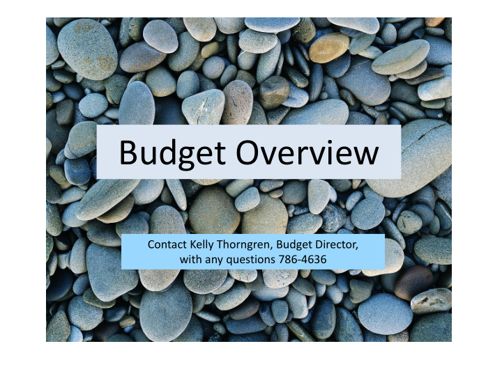 budget overview