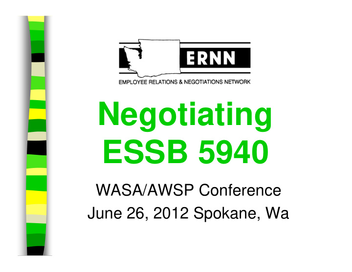 negotiating essb 5940