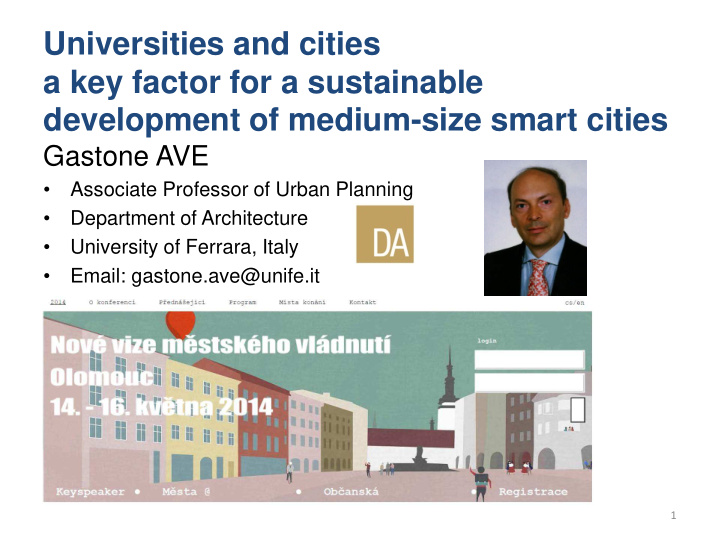 associate professor of urban planning department of