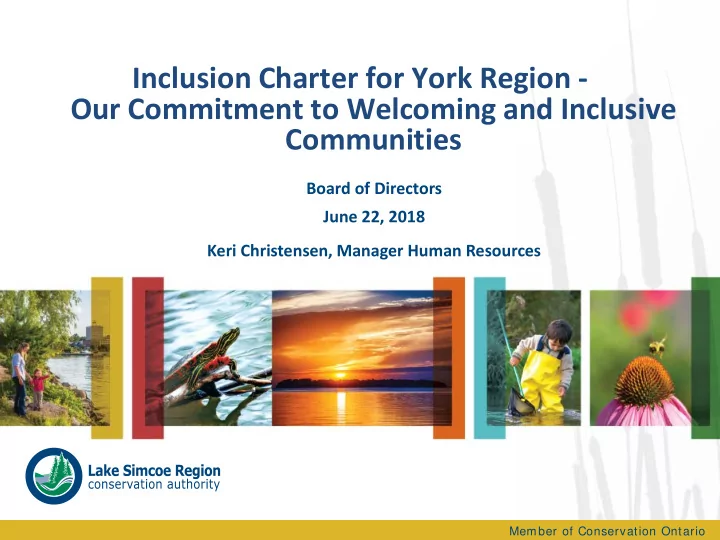inclusion charter for york region our commitment to