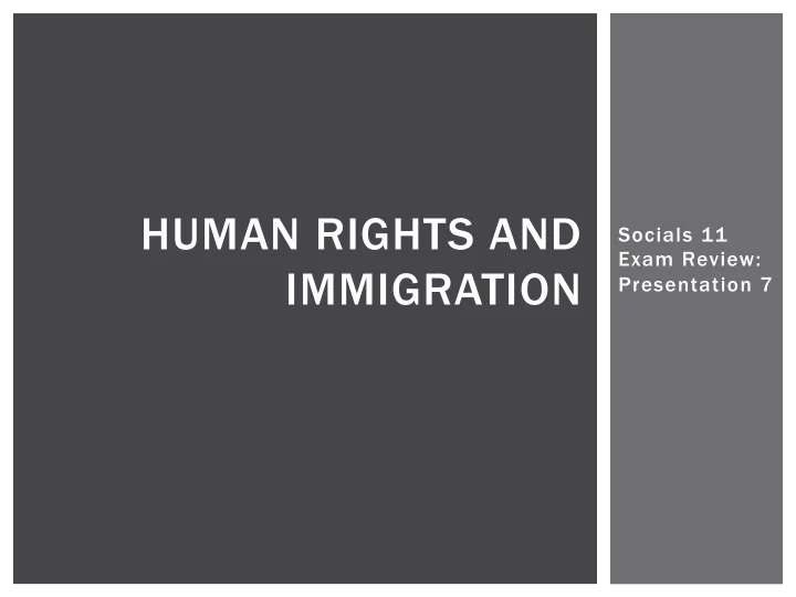 human rights and