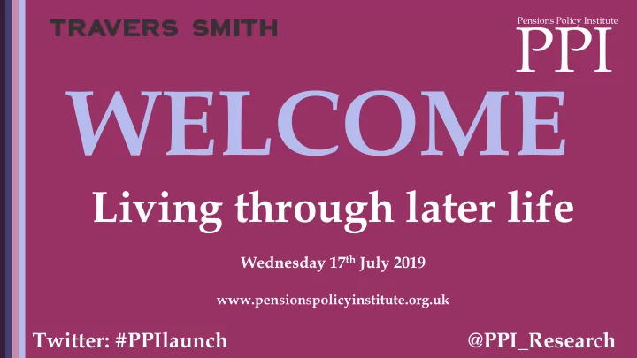 welcome