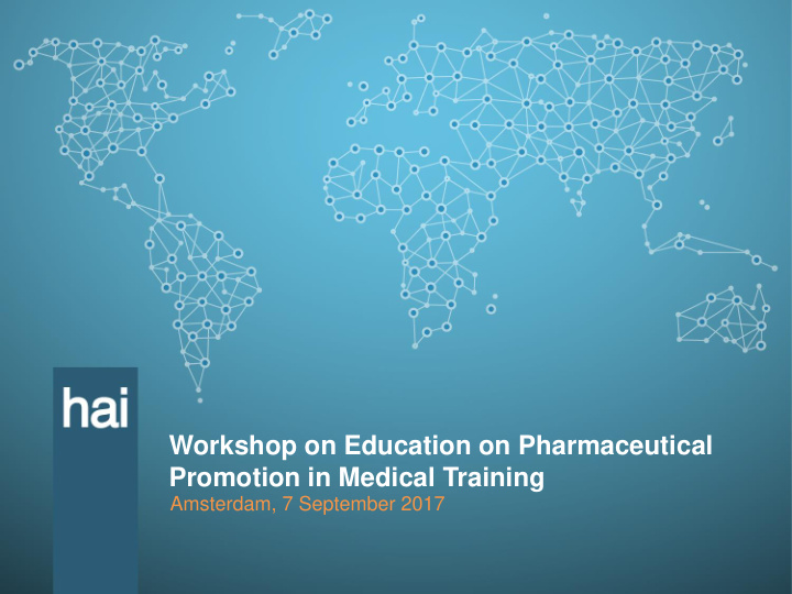 workshop on education on pharmaceutical