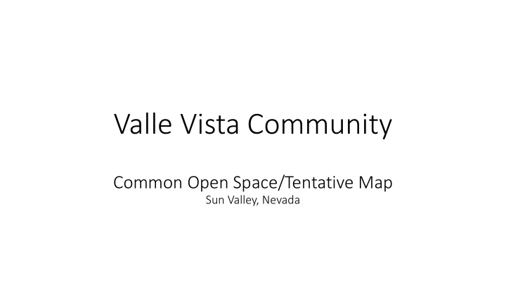 valle vista community