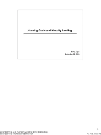 o  CONFIDENTIAL AND PROPRIETARY BUSINESS INFORMATION  CONFIDENTIAL TREATMENT REQUESTED  FM-FCIC