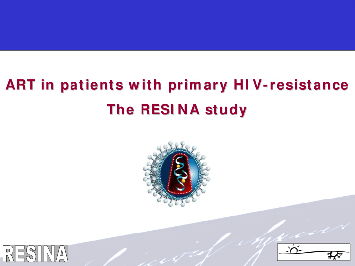 art in patients w ith prim ary prim ary hi v hi v