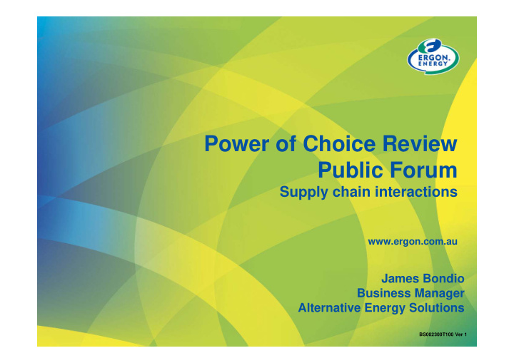 power of choice review public forum