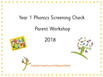 8  Hayfi  field  eld Cross Churc  rch  h of Englan  and  d Scho  hool  ol  :