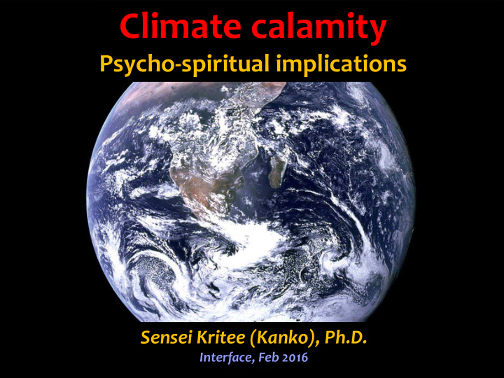 climate calamity