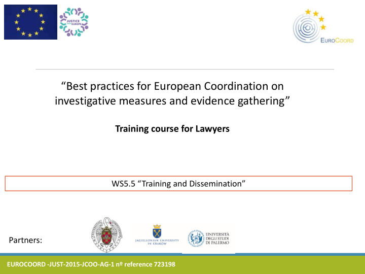 best practices for european coordination on investigative