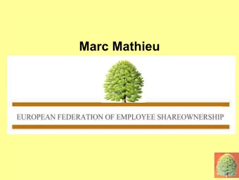 Marc Mathieu  Times are changing  EFES BRO, representative  European  Business Representative