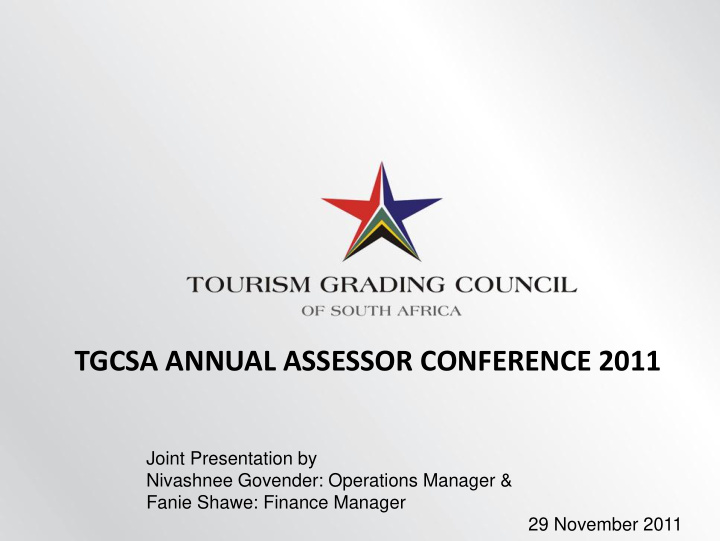 tgcsa annual assessor conference 2011