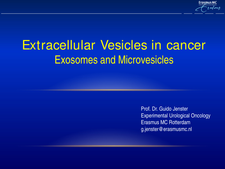 extracellular vesicles in cancer