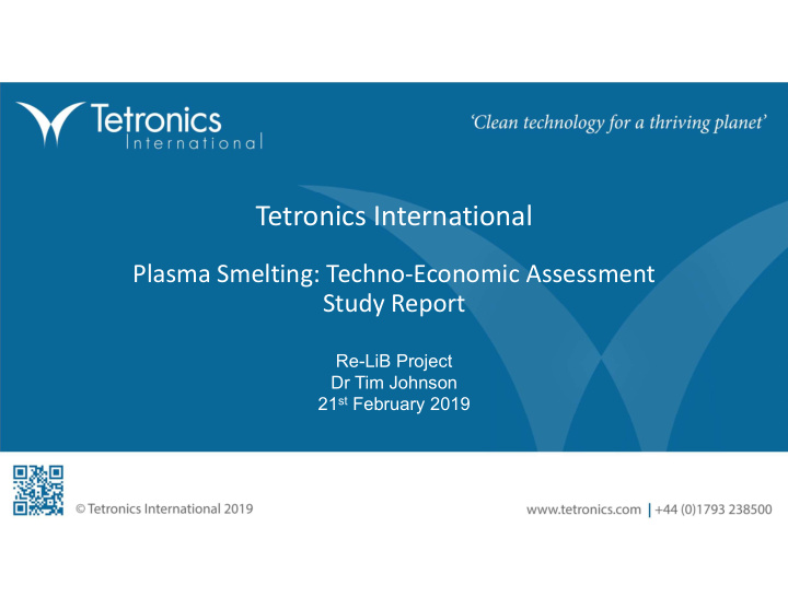 tetronics international