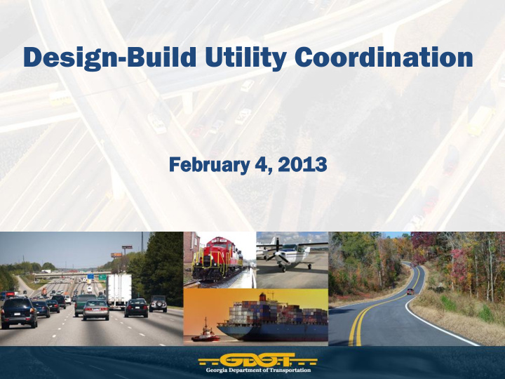 design build utility coordination