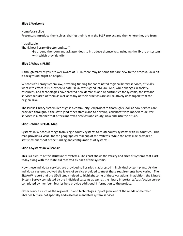 although many of you are well aware of plsr there may be