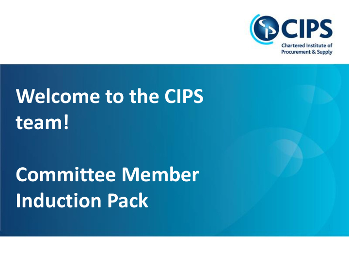 welcome to the cips