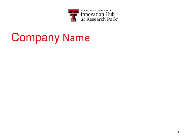 company name
