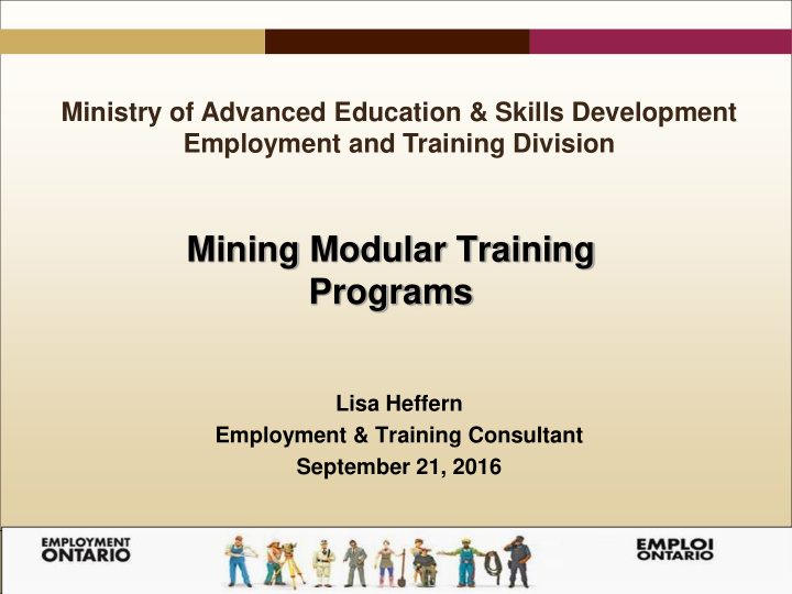 mining modular training programs