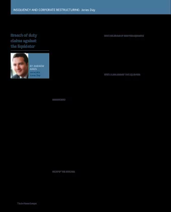 Breach of duty THIS BRIEFING LOOKS AT THE JUDGMENT IN HAGUE  NTES RELATIONSHIP WITH THE