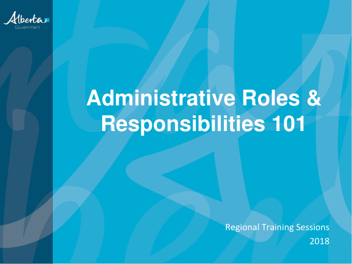 administrative roles responsibilities 101