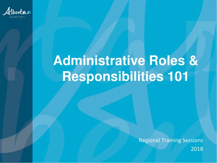 administrative roles responsibilities 101