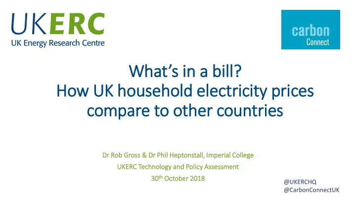 how uk household ele lectric icity pric ices