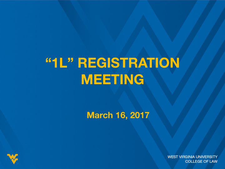 1l registration meeting