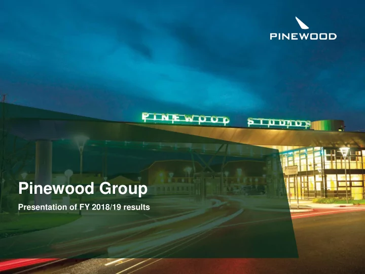 pinewood group