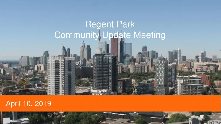 community update meeting