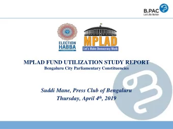 Thursday, April 4 th , 2019  Lok Sabha Elections 2019  NAMMA BENGALURU PRIDE  REGISTER | VOTE |