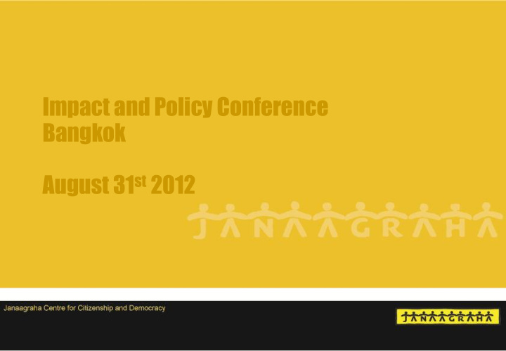 impact and policy conference