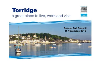 Special Full Council  21 November, 2016  Special Full Council - 21 November, 2016  Review of