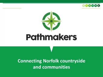 and communities  Introducing Pathmakers  Title to go here  Title to go here  Mission Statement  To