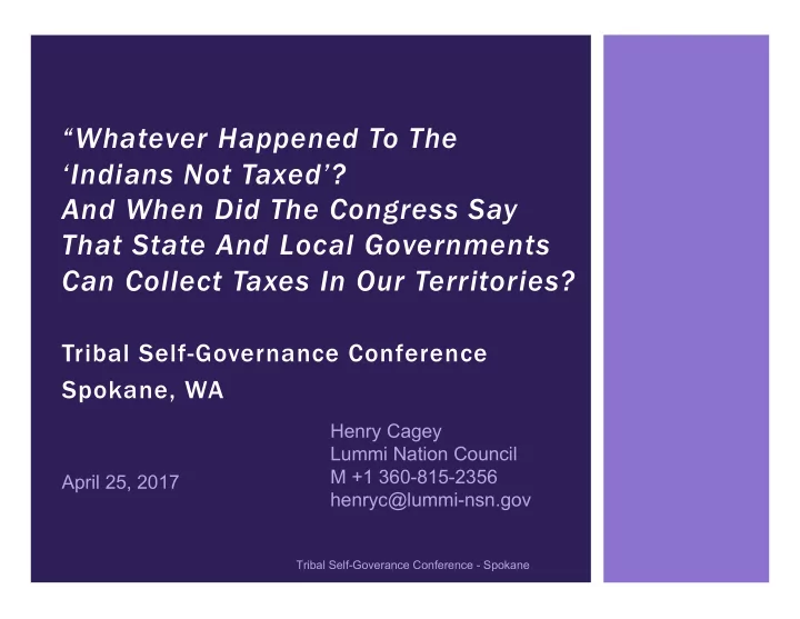 whatever happened to the indians not taxed and when did
