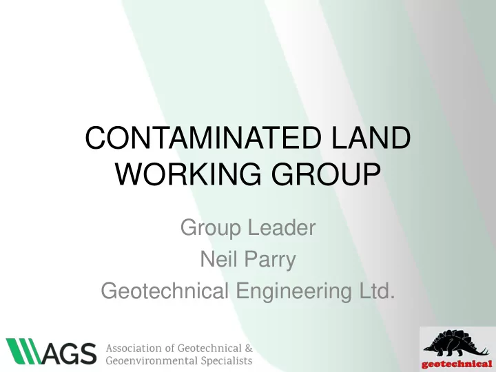 contaminated land