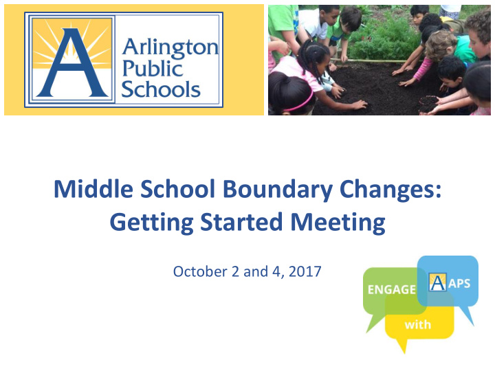 middle school boundary changes getting started meeting