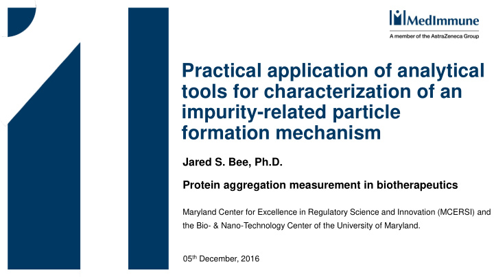 practical application of analytical