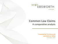 common law claims