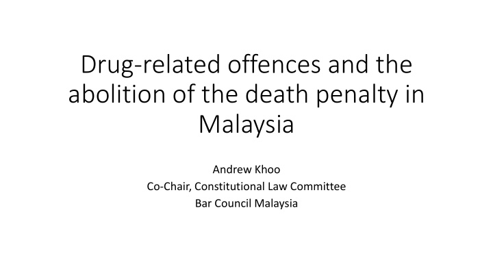 abolition of the death penalty in