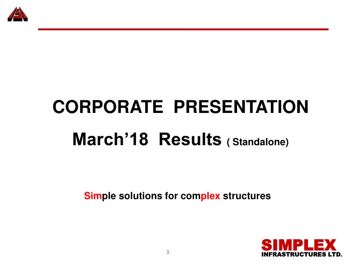 corporate presentation
