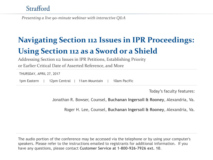 navigating section 112 issues in ipr proceedings using