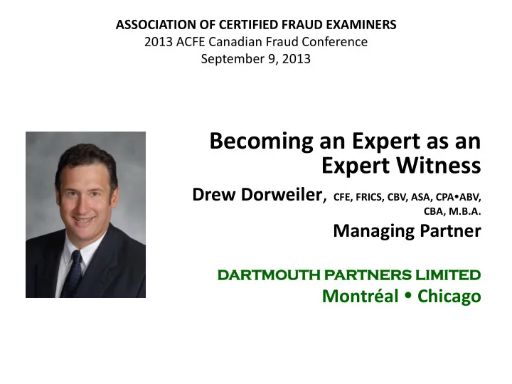 what is an expert witness