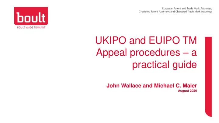 appeal procedures a